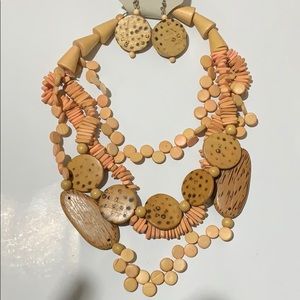 Earrings and necklace set